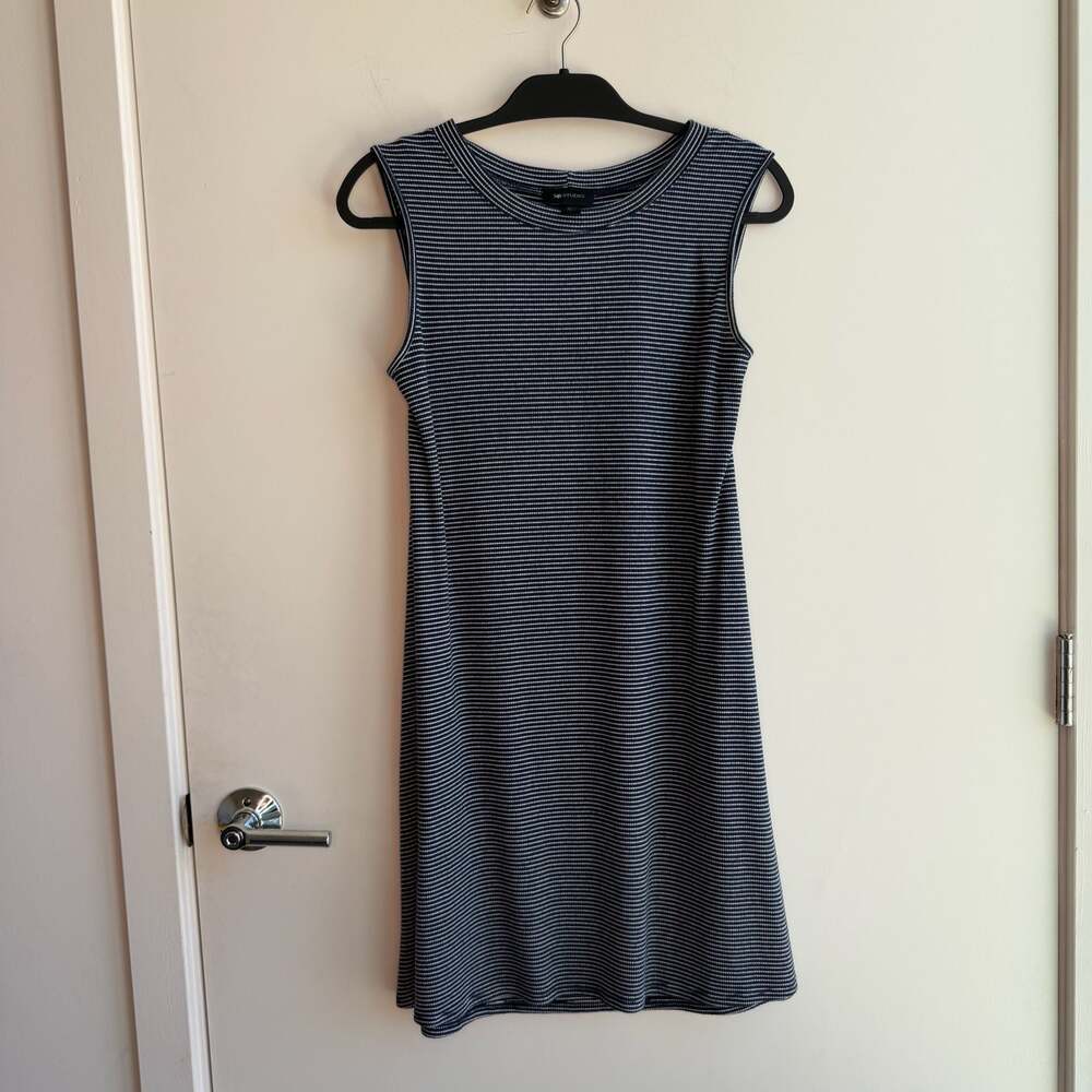 AB Studio Women's Sleeveless Striped A-Line Tank Dress